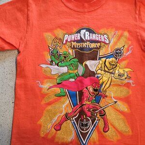 Vintage-set of 2 Power Rangers Mystic Force boys tees, size 4/5